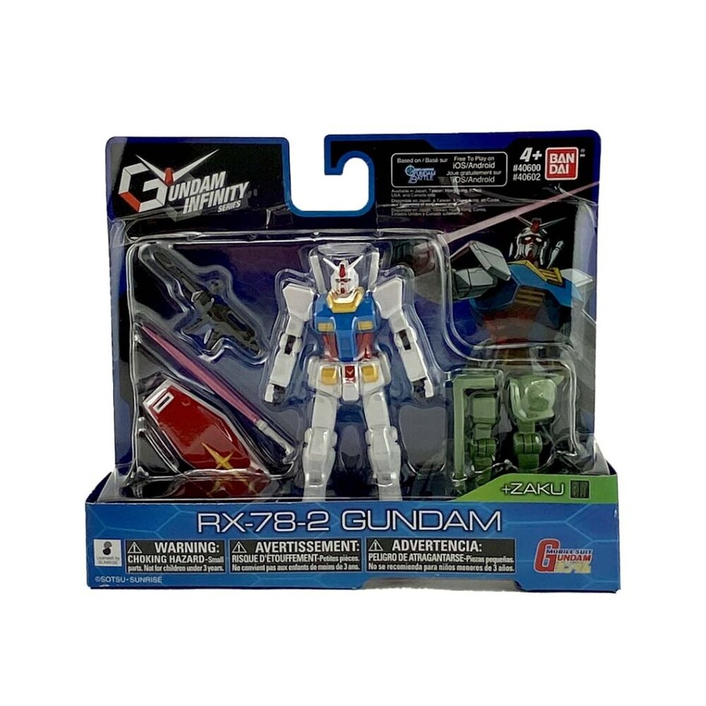 Bandai Gundam: RX-78-2 Gundam Action Figure |  Infinity Series | 4.5 Inches